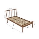 Ver imagem 2 de Cama Solteiro em Aço Begônia CabeCasa MadeiraOriginals Marrom/Cobre