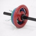 Ver imagem 4 de Kit 10 Barras Body Pump Com Presilhas Musculação Funcional - Preto