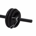 Ver imagem 2 de Kit 10 Barras Body Pump Com Presilhas Musculação Funcional - Preto