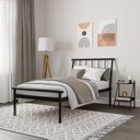 Ver imagem 1 de Cama Solteiro em Aço Begônia CabeCasa MadeiraOriginals Preto/Fosco
