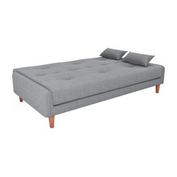 Sofá Cama Blanca 3 Lugares Sala Premium Boucle Cinza Matrix - 4