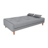 Sofá Cama Blanca 3 Lugares Sala Premium Boucle Cinza Matrix - 4