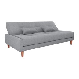 Sofá Cama Blanca 3 Lugares Sala Premium Boucle Cinza Matrix - 3