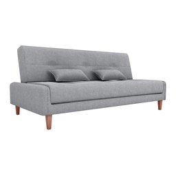 Sofá Cama Blanca 3 Lugares Sala Premium Boucle Cinza Matrix - 1