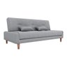 Sofá Cama Blanca 3 Lugares Sala Premium Boucle Cinza Matrix - 1