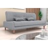 Sofá Cama Blanca 3 Lugares Sala Premium Boucle Cinza Matrix - 2