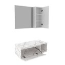 Ver imagem 3 de Conjunto Suspenso para Banheiro com Espelheira 80cm