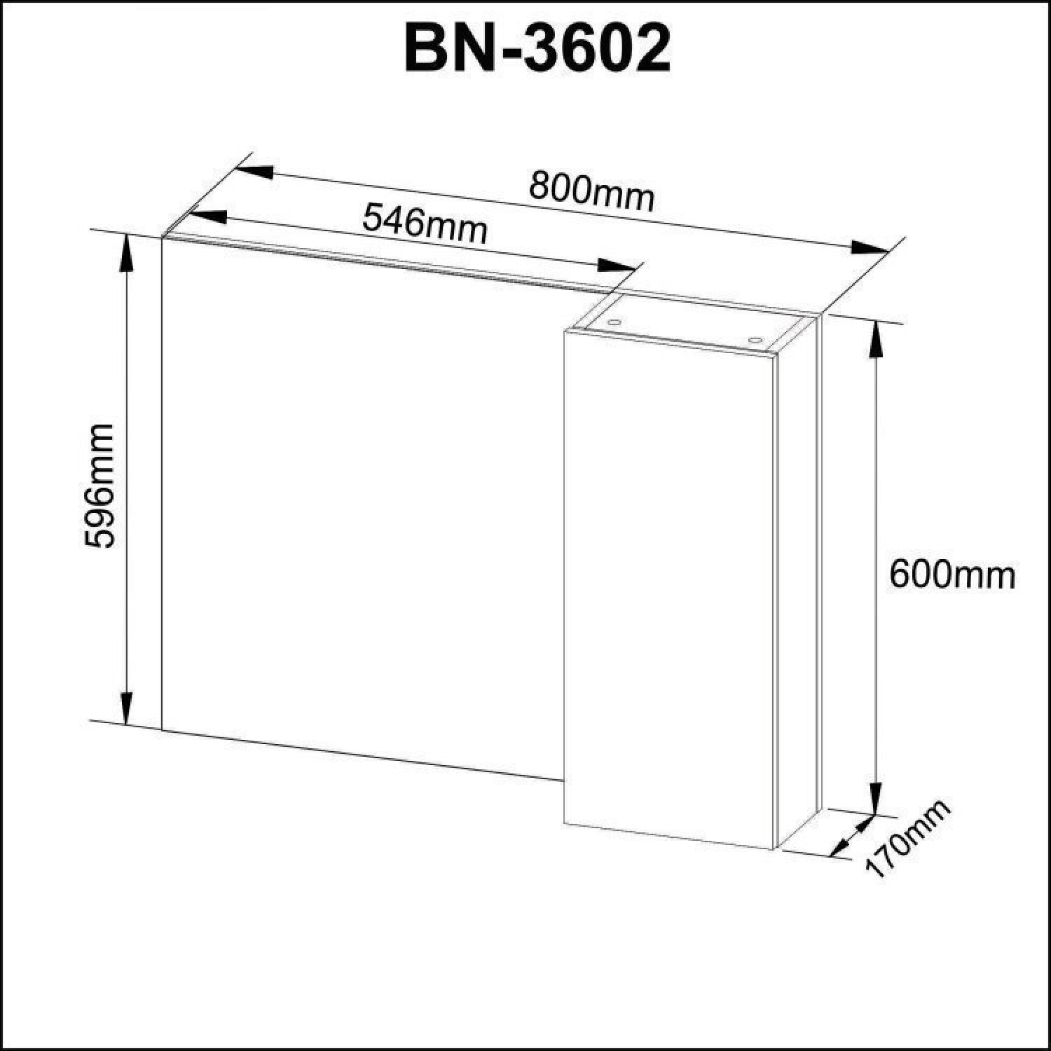 Conjunto Suspenso para Banheiro com Espelheira 80cm - 12