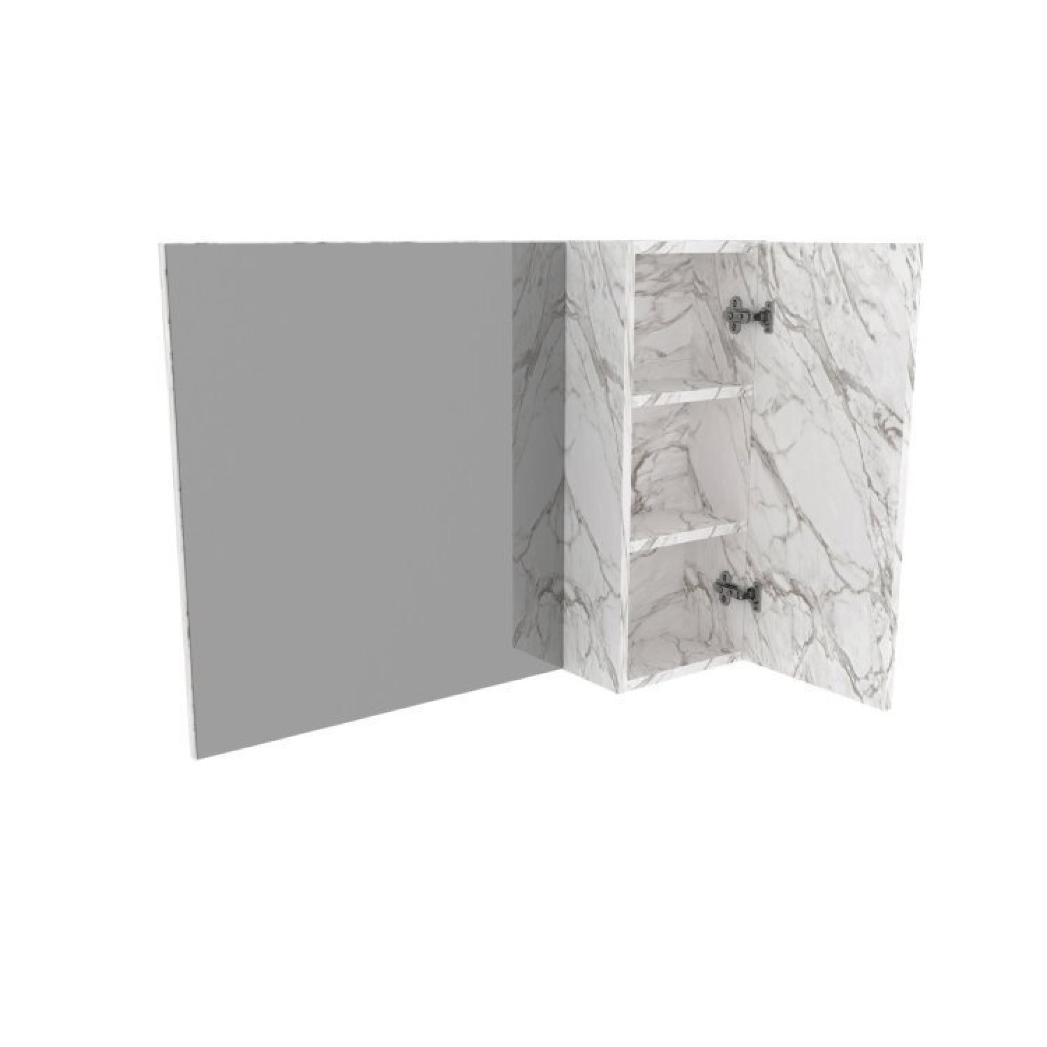 Conjunto Suspenso para Banheiro com Espelheira 80cm - 12