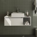 Ver imagem 5 de Conjunto Suspenso para Banheiro com Espelheira 80cm