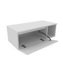 Ver imagem 7 de Conjunto Suspenso para Banheiro com Espelheira 80cm Branco/Marmorizado