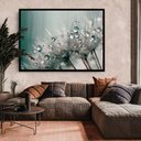 Ver imagem 1 de Quadro Decorativo Floral Dente de Leão em Moldura Caixa Tacolado Moldura Trad 1cm Branca com Vidro 4