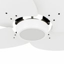Ver imagem 2 de Ventilador de Teto Natuvent Dahlia Led 4 Pás Madeira Branco 6500k Branco Frio, Luz Branca 127v