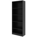 Ver imagem 6 de Armário Prateleiras para Escritório Home Office Gamer ME4141 MDP Preto/Preto - Gran Belo