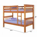 Ver imagem 3 de Cama Beliche Solteiro Esmeralda 088 Mel Pederpinus