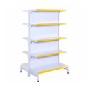 Ver imagem 1 de Gôndola Prateleira Supermercado 5 Níveis 40x30 New Plus 1,70m Central Inicial Amarelo SA Gô