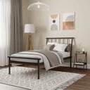 Ver imagem 1 de Cama Solteiro em Aço Begônia CabeCasa MadeiraOriginals Cinza/Estanho