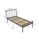 Ver imagem 2 de Cama Solteiro em Aço Begônia CabeCasa MadeiraOriginals