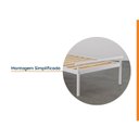 Ver imagem 4 de Cama Solteiro em Aço Begônia CabeCasa MadeiraOriginals Branco