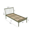 Ver imagem 2 de Cama Solteiro em Aço Begônia CabeCasa MadeiraOriginals Verde/Musgo