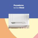 Ver imagem 2 de Armário De Cozinha De Aço Aéreo Telasul Topázio Branco