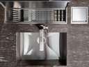 Ver imagem 2 de Lixeira Quadratta Kitchen 4L em Aço Inox Escovado com Tampa Articulada