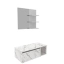 Ver imagem 2 de Conjunto Suspenso para Banheiro com Espelheira 80cm