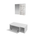 Ver imagem 3 de Conjunto Suspenso para Banheiro com Espelheira 80cm