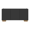 Ver imagem 5 de Rack para Tv até 32 Polegadas com 3 Portas Multimóveis Mp1068 Preto/natural