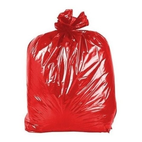Saco De Lixo 100 Litros Pacote C/100 Vermelho