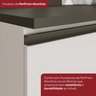 Balcão Condimentos 20cm 1 Porta com Tampo 100% MDF Aurora Espresso Móveis - 4