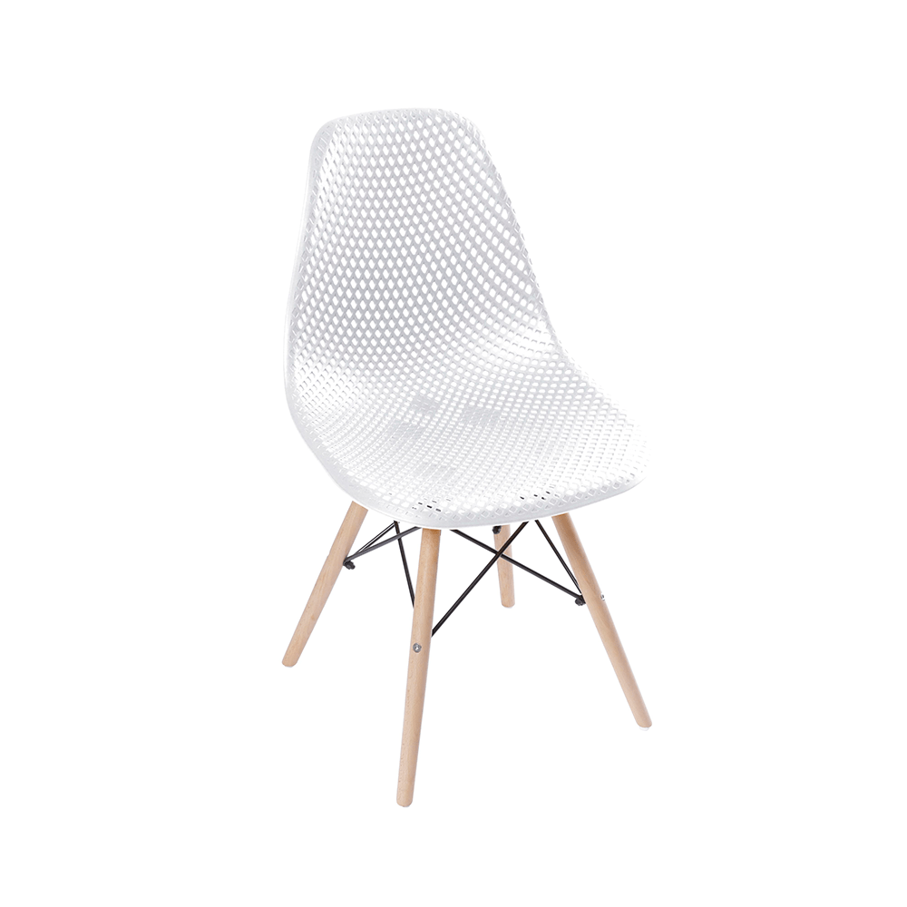Ver imagem 2 de Kit 2 Cadeiras Eames Jantar Colmeia Branca