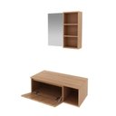 Ver imagem 3 de Conjunto Suspenso para Banheiro com Espelheira 80cm
