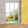 Porta Sacada de Alumínio 3 Folhas Sequenciais Móveis 210 x 150cm Linha 25 - 1