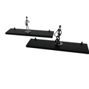 Ver imagem 1 de Prateleira Preta 30 x 10 cm Kit 2 Peças Eví Decor