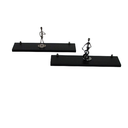 Ver imagem 4 de Prateleira Preta 30 x 10 cm Kit 2 Peças Eví Decor