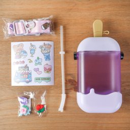 Copo Infantil Picolé 400ml 19x8x8cm Roxo - 7
