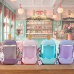 Copo Infantil Picolé 400ml 19x8x8cm Roxo - 4