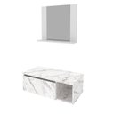 Ver imagem 2 de Conjunto Suspenso para Banheiro com Espelheira 80cm