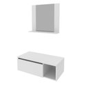 Ver imagem 2 de Conjunto Suspenso para Banheiro com Espelheira 80cm