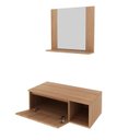 Ver imagem 3 de Conjunto Suspenso para Banheiro com Espelheira 80cm