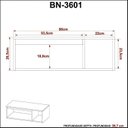 Ver mais imagens de Conjunto Suspenso para Banheiro com Espelheira 80cm