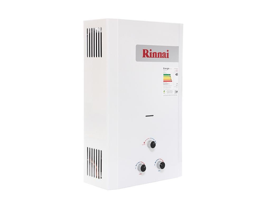 Aquecedor a Gás Glp Rinnai 20l Branco Mecânico Reum200cf