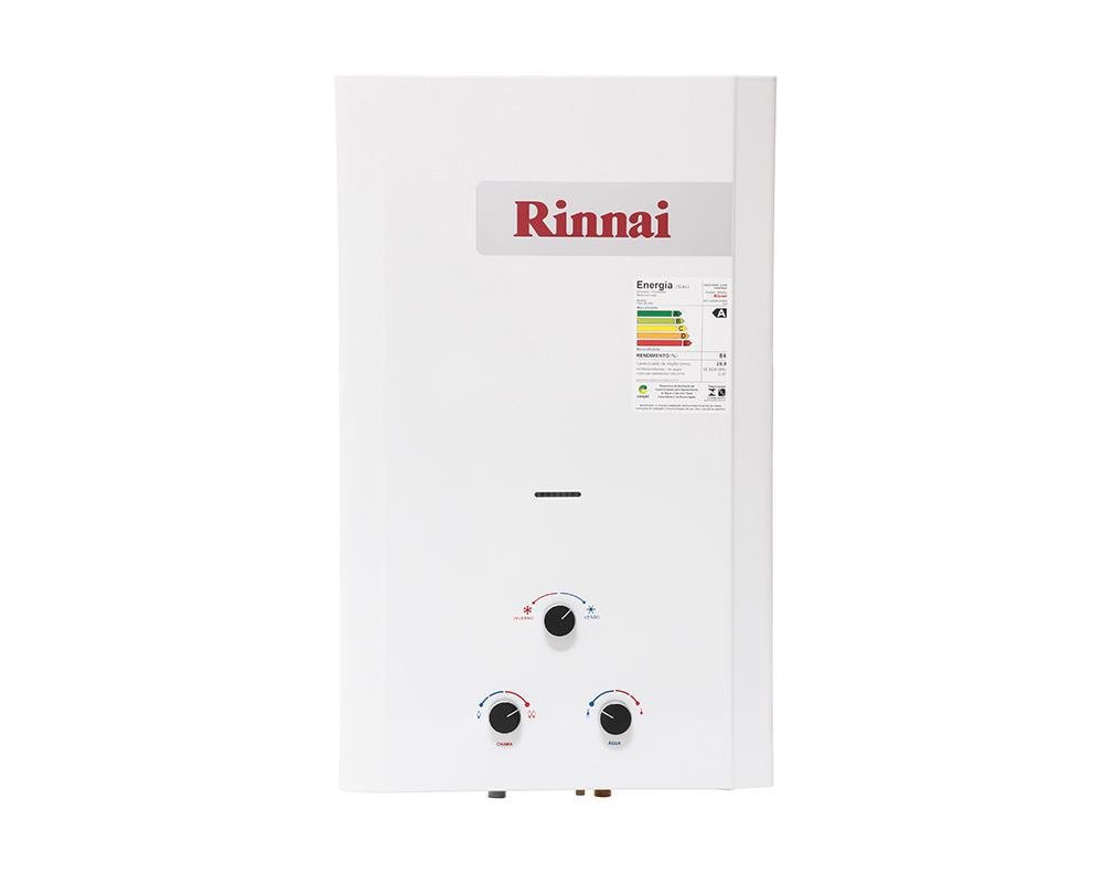 Aquecedor a Gás Glp Rinnai 20l Branco Mecânico Reum200cf - 2