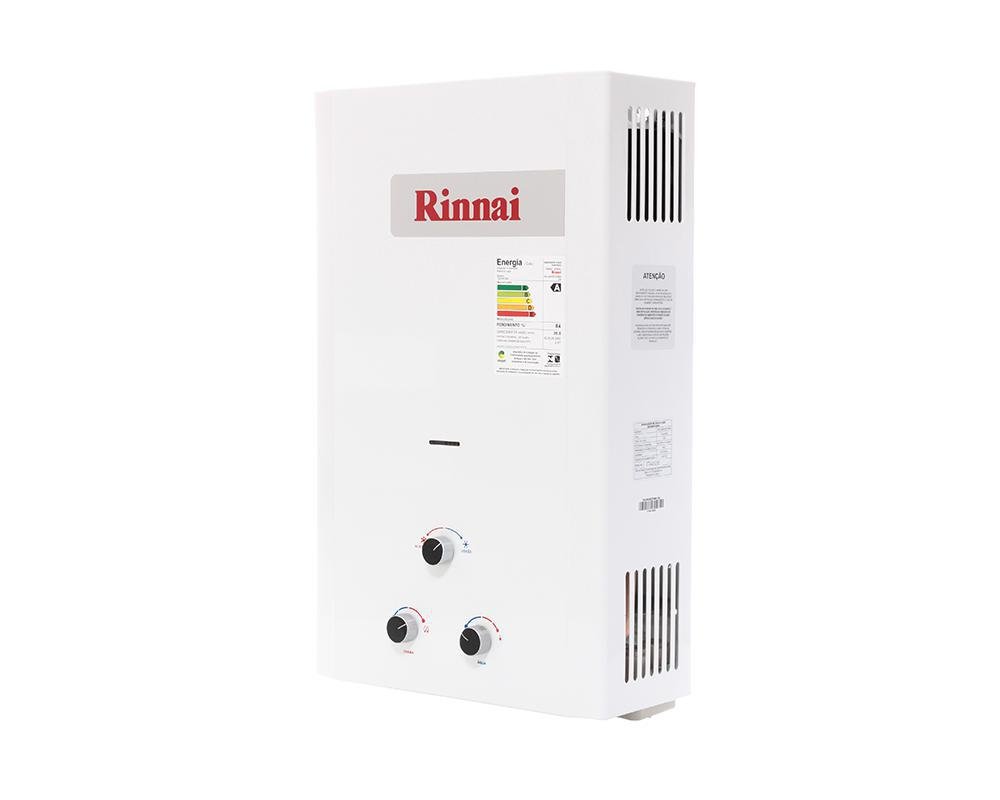 Aquecedor a Gás Glp Rinnai 20l Branco Mecânico Reum200cf - 3