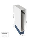 Ver imagem 4 de Balcão Toalheiro Planejado 15cm sem Tampo Arizona CabeCasa MadeiraOriginals Azul/Branco