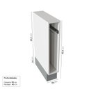 Ver imagem 4 de Balcão Toalheiro Planejado 15cm sem Tampo Arizona CabeCasa MadeiraOriginals Cinza/Branco