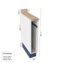 Ver imagem 4 de Balcão Toalheiro Planejado 15cm Arizona CabeCasa MadeiraOriginals Azul/Branco