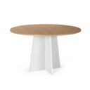 Ver imagem 1 de Mesa de Jantar Redonda 4 Lugares 90cm Isabela Jade/branco - Straub Web