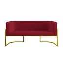 Ver imagem 5 de Kit Sofá 2 Lugares + 2 Poltronas para Recepção – Balaqui Cor:marsala